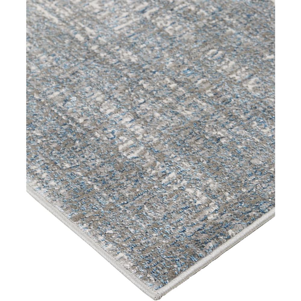 Azure Modern Metallic Striated Rug, Gray/Beige/Teal, 5ft x 8ft Area Rug, AZR3413FBLUBGEE10. Picture 2