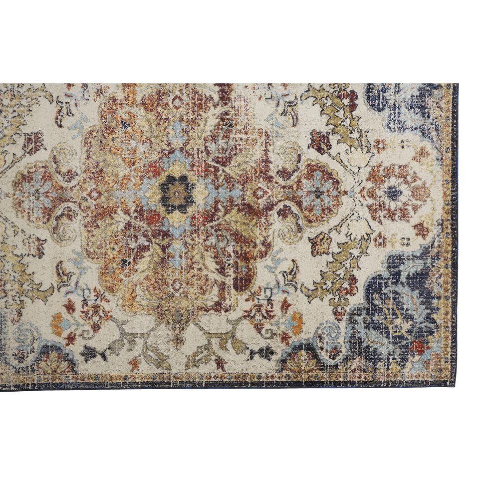 Bellini Vintage Bohemian Rug, Honey Gold/Blue, 7ft-10in x 7ft-10in Round, I78I3138BLUREDNCT. Picture 3