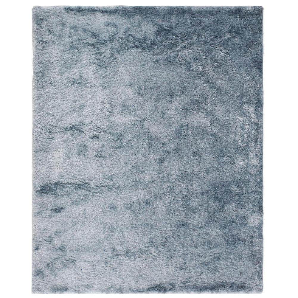 Indochine Plush Shag Rug with Metallic Sheen, Light Aqua Blue, 9ft x 12ft Area Rug, 4944550FLAQ000G00. Picture 2