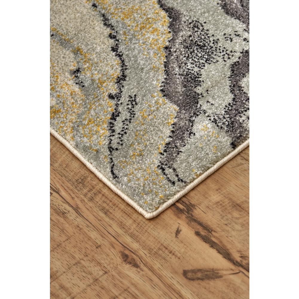 Bleecker Watercolor Effect Rug, Gragoyle Gray/PaleYellow, 5ft x 8ft Area Rug, 6173602FSLT000E10. Picture 3