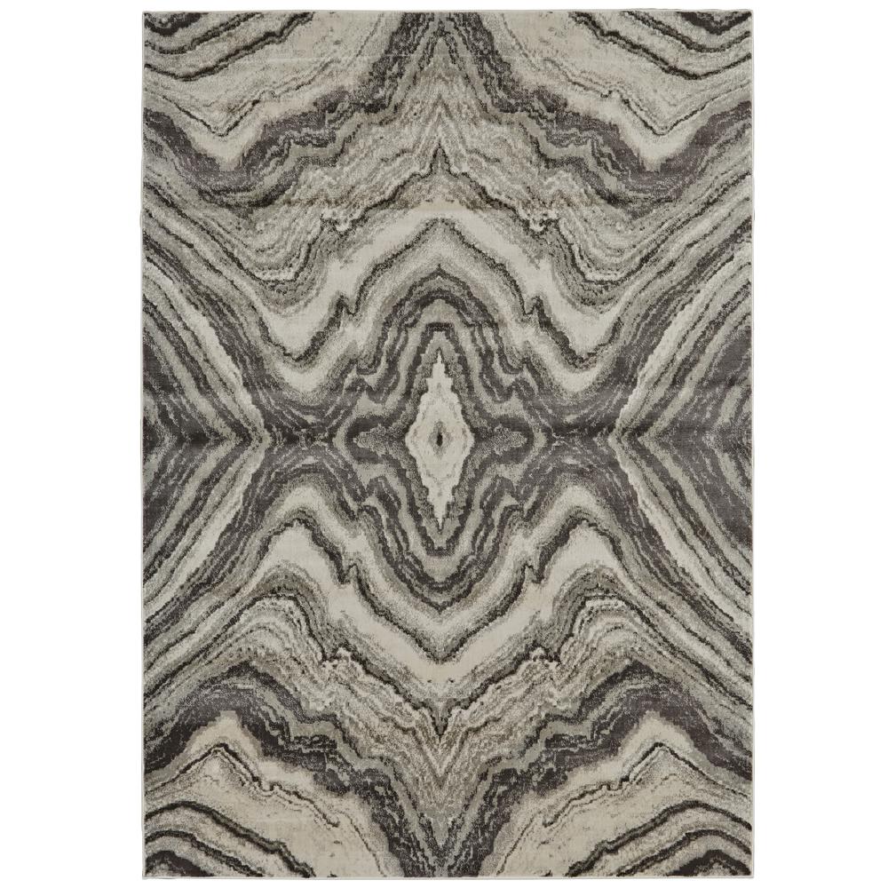Katari Geode Print Rug, Gray/Silver, 6ft - 7in x 9ft - 6in Area Rug, 6613381FBIRSTEF05. Picture 2