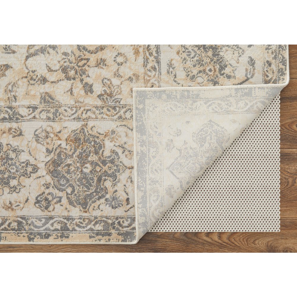 Celene Traditional Bordered, Ivory/Tan/Gray, 5' x 7'-6" Area Rug. Picture 4