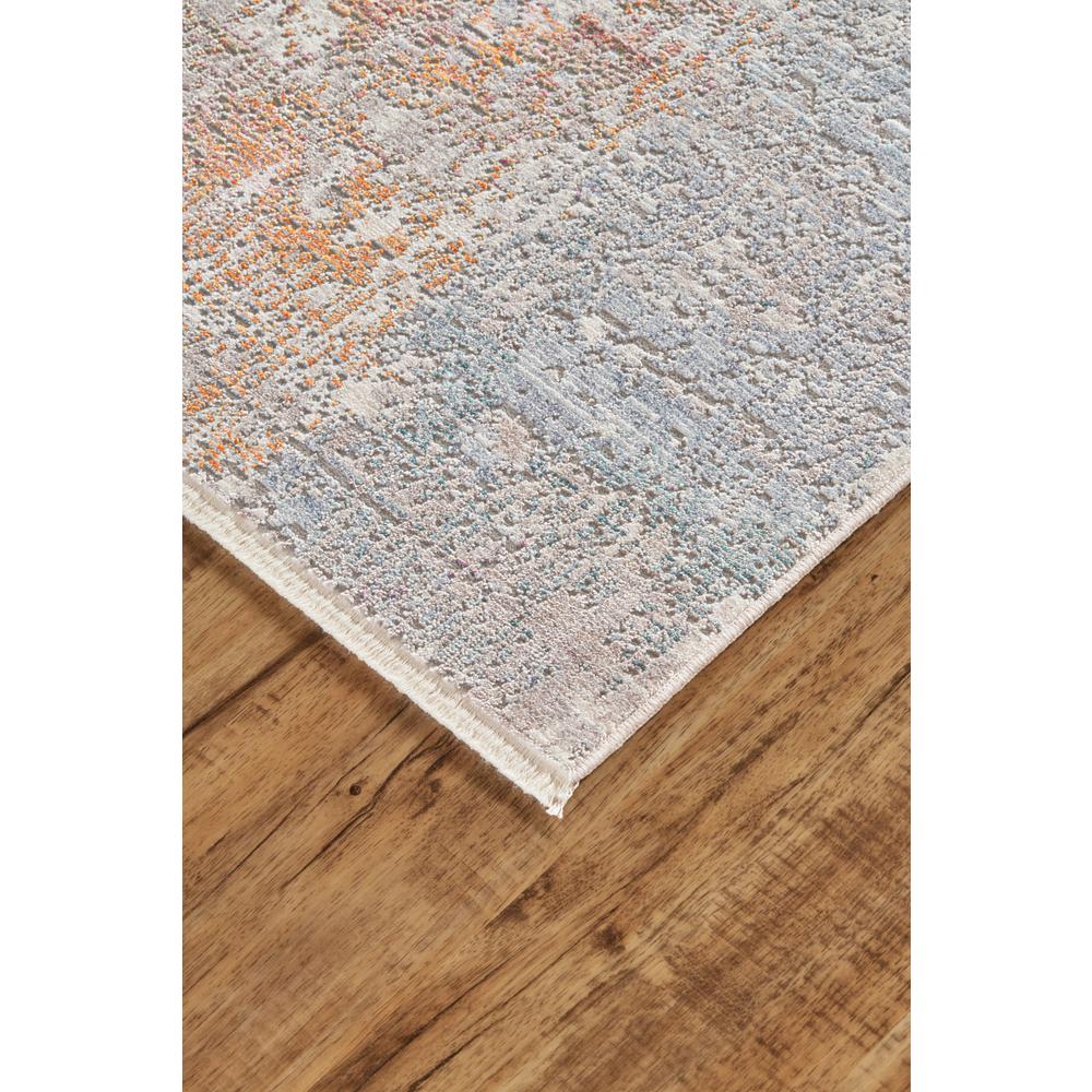 Cecily Luxury Distressed Medallion Rug, Golden Pink/Blue, 4ft x 6ft Accent Rug, 8573586FDAW000C00. Picture 3