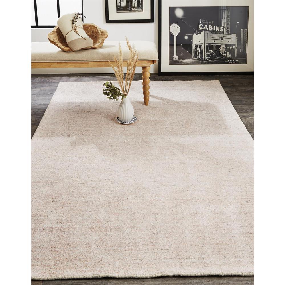 Delino Premium Contemporary Wool Rug, Very Light Pink, 9ft x 12ft Area Rug, 8886701FLPK000G00. The main picture.