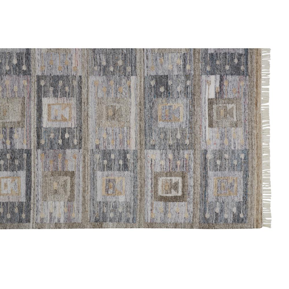 Beckett Eco-Friendly Moroccan Geometric Rug, Gray/Tan/Brown, 9ft x 12ft Area Rug, 8900816FCHLMLTG00. Picture 3