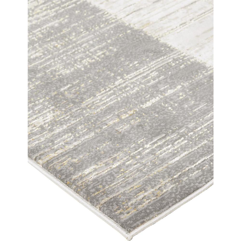 Aura Luxe Modern Rug, Gray/Beige/Gold, 6ft - 7in x 9ft - 6in Area Rug, AUR3736FGLDBGEF05. Picture 2