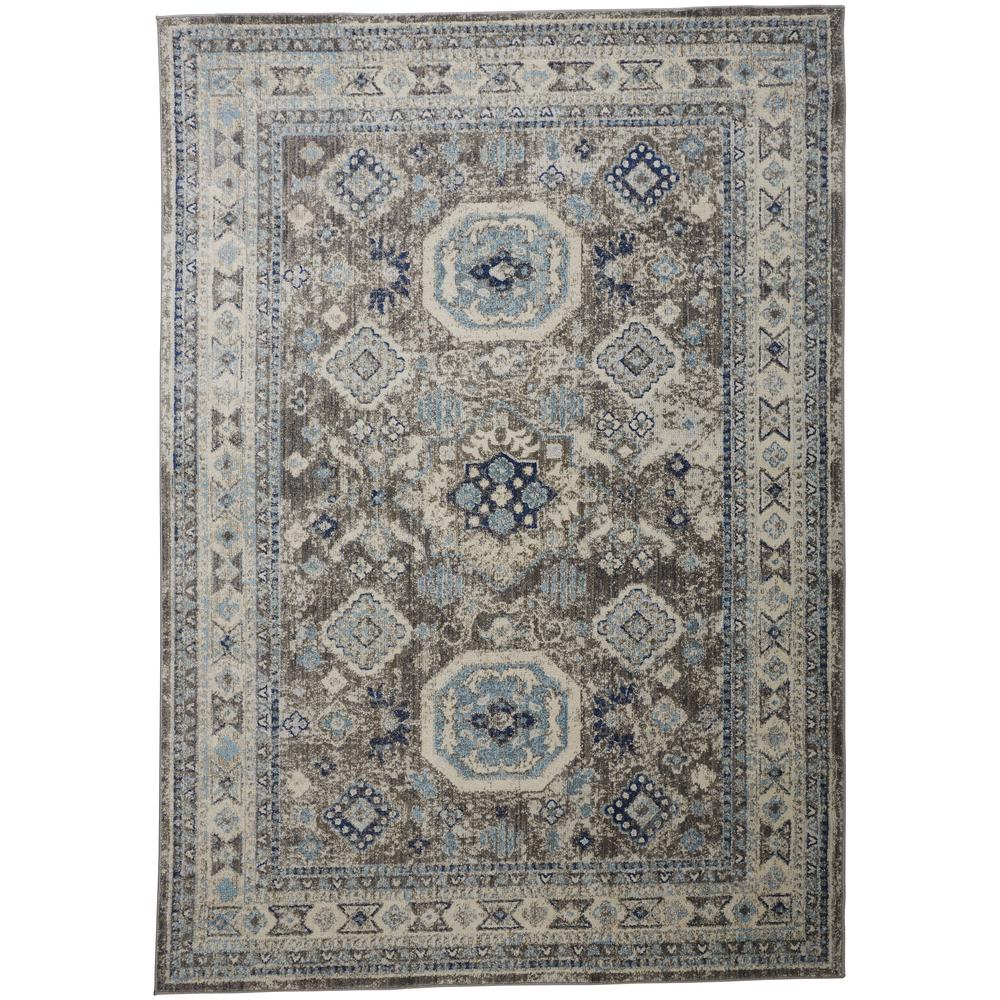 Bellini Vintage Bohemian Rug, Delphinium Blue/Gray, 9ft-2in x 12ft-4in Area Rug, I78I3137BLUMLTH93. Picture 2