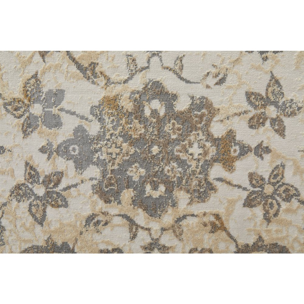 Celene Traditional Bordered, Ivory/Tan/Gray, 5' x 7'-6" Area Rug. Picture 6