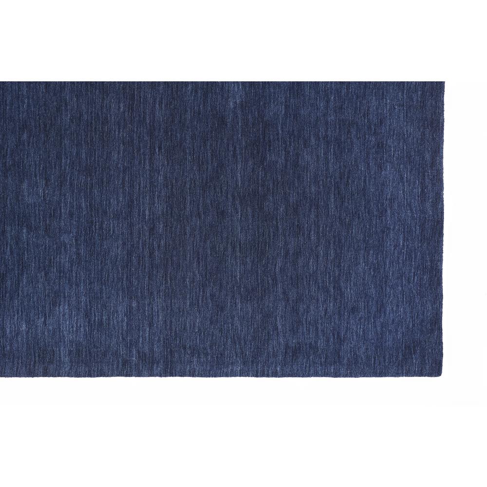 Luna Hand Woven Marled Wool Rug, Midnight Navy Blue, 10ft x 10ft Round, 5798049FDBL000N95. Picture 2