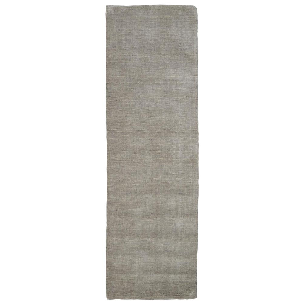 Luna Hand Woven Marled Wool Rug, Light/Warm Gray, 2ft - 6in x 8ft, Runner, 5798049FLGY000I6A. Picture 2