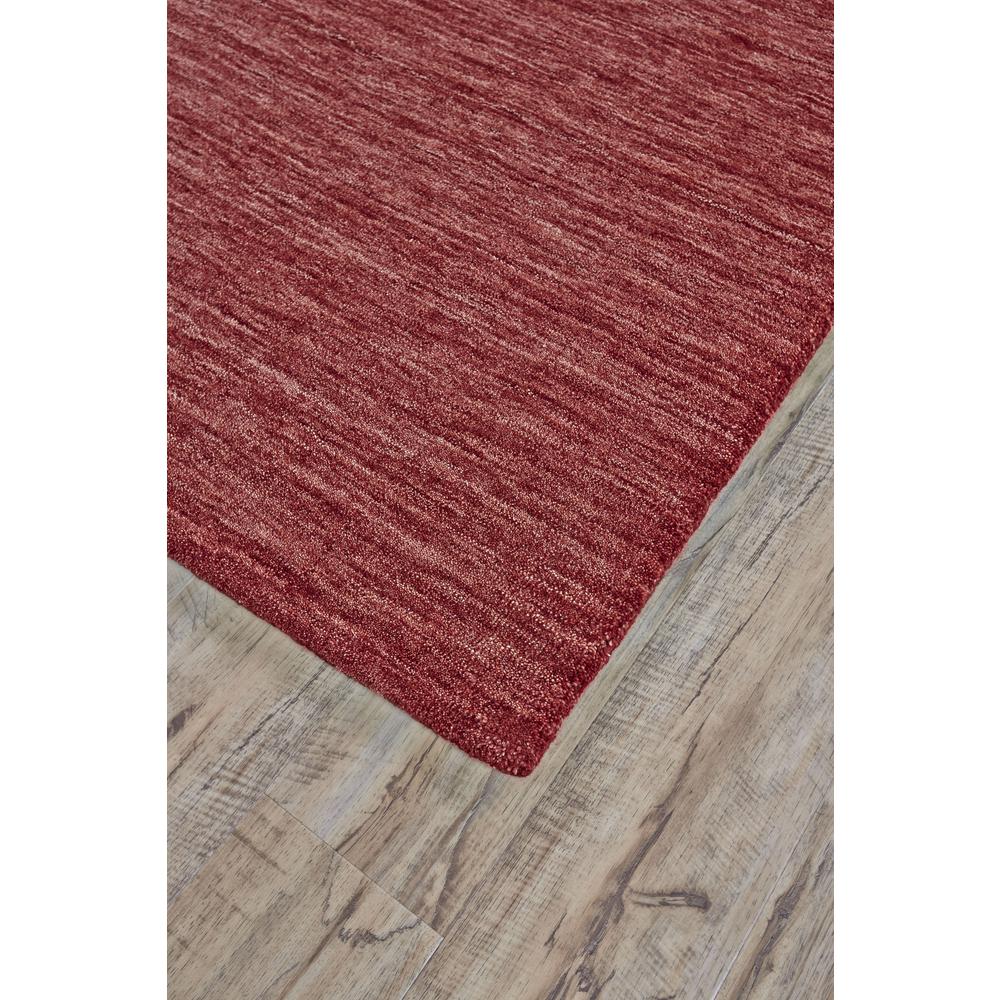Luna Hand Woven Marled Wool Rug, Deep/Bright Red, 2ft x 3ft Accent Rug, 5798049FRED000P00. Picture 3