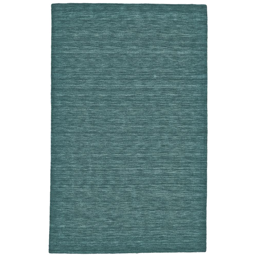 Luna Hand Woven Marled Wool Rug, Teal Blue/Green, 2ft x 3ft Accent Rug, 5798049FTEL000P00. Picture 2