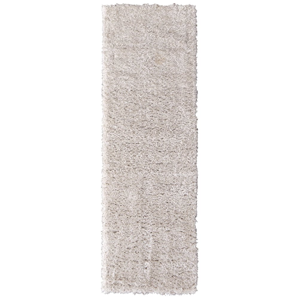 Darian Modern Solid, Ivory, 2'-6" x 8' Runner. Picture 1