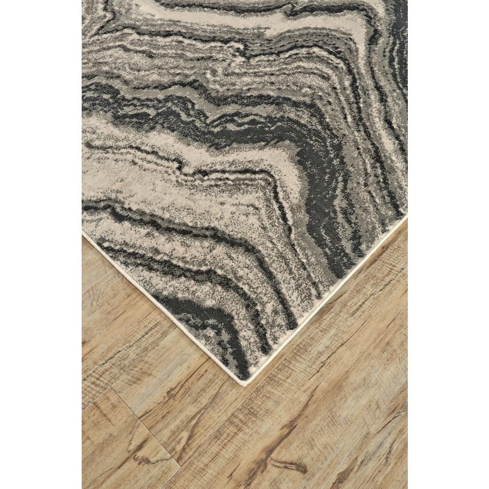 Katari Geode Print Rug, Gray/Silver, 6ft - 7in x 9ft - 6in Area Rug, 6613381FBIRSTEF05. Picture 3