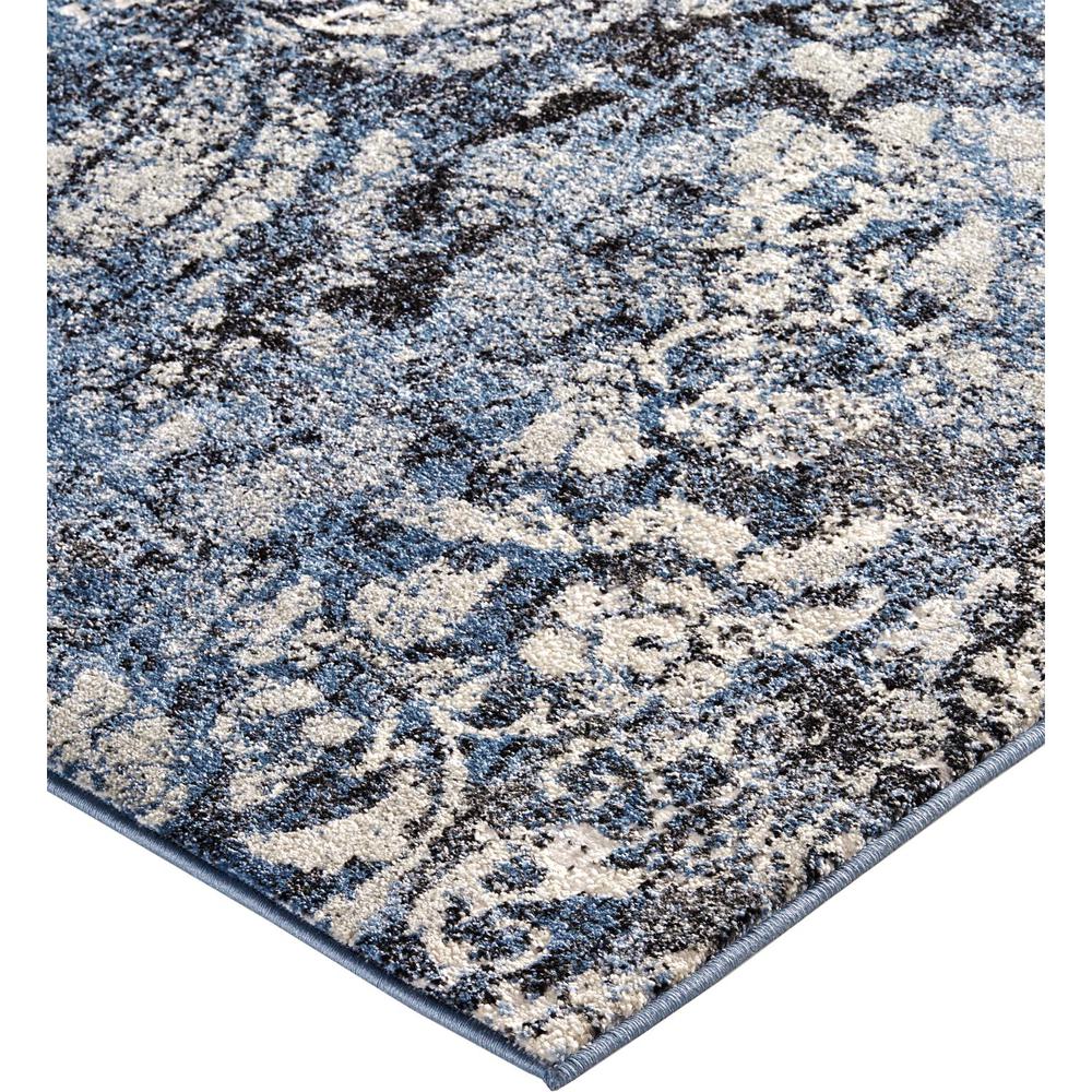 Ainsley Modern Distressed Floral Rug, Glacier Blue/Black, ft-7in x 9ft-6in, 8713897FCHL000F05. Picture 3