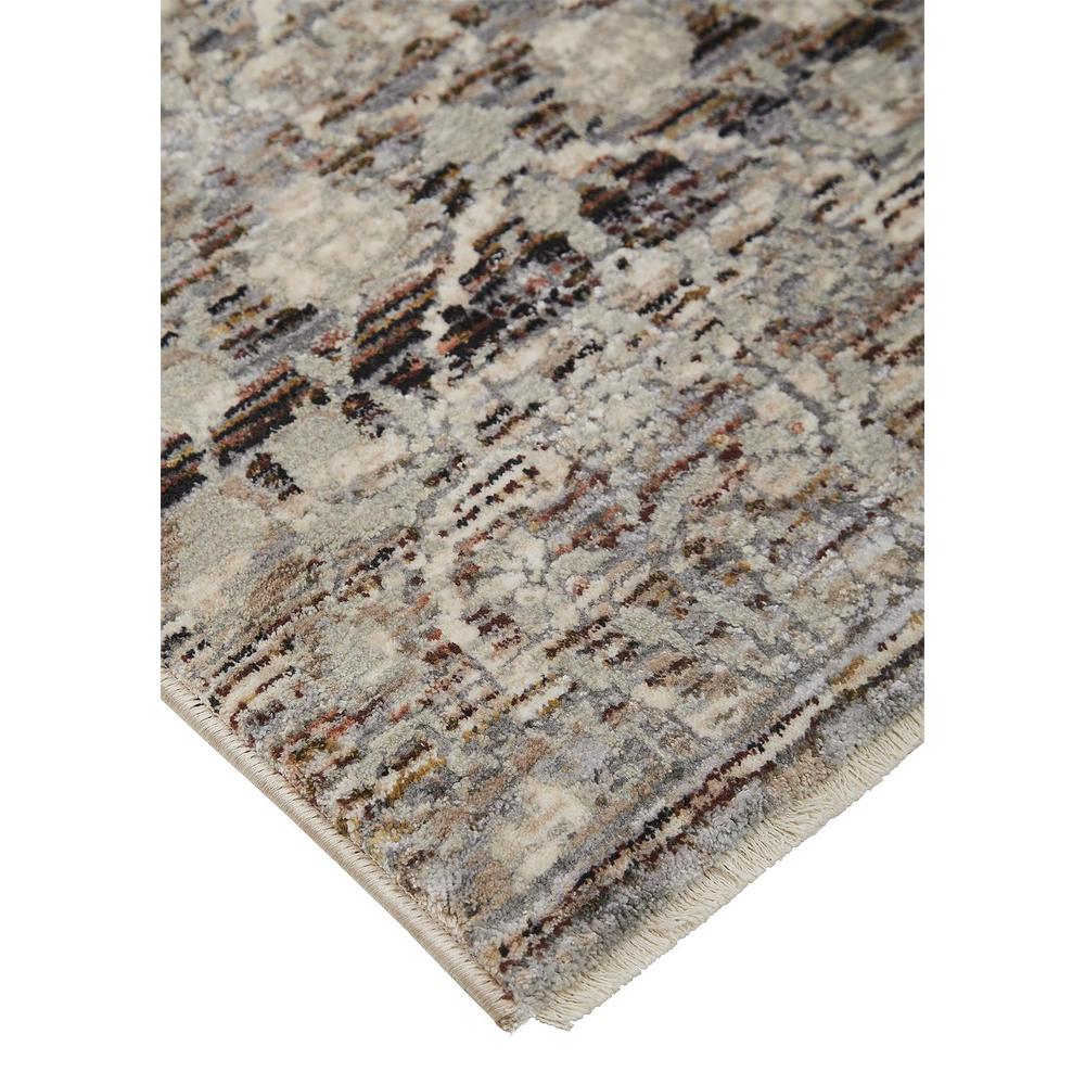 Caprio Space Dyed Ornamental Area Rug, Ink Blue/Beige/Rust, 5ft-3in x 7ft-6in, 9203961FSTN000E76. Picture 3