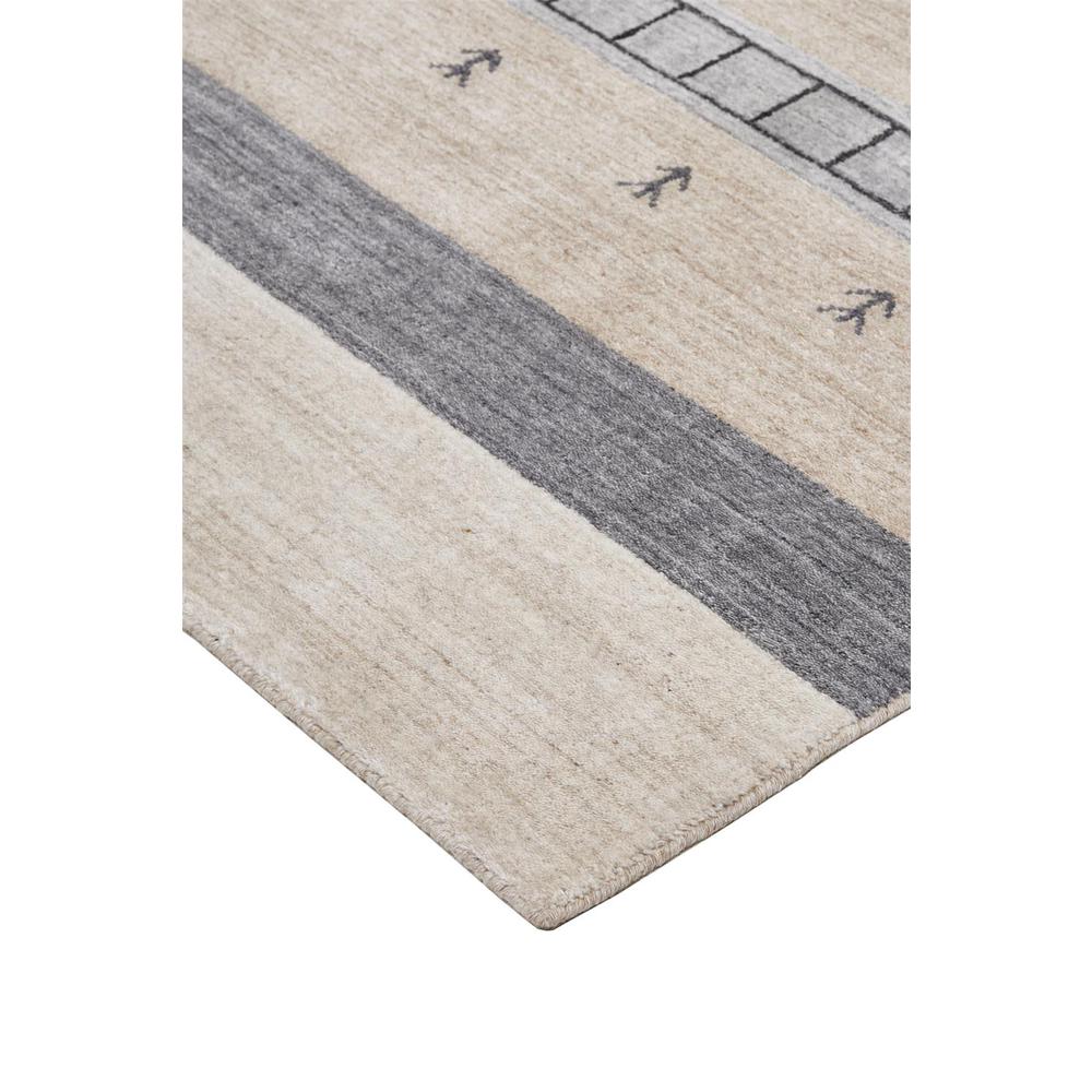 Legacy Contemporary Gabbeh Rug, Beige/Light Gray, 9ft - 6in x 13ft - 6in Area Rug, 9836578FBGEGRYH50. Picture 3