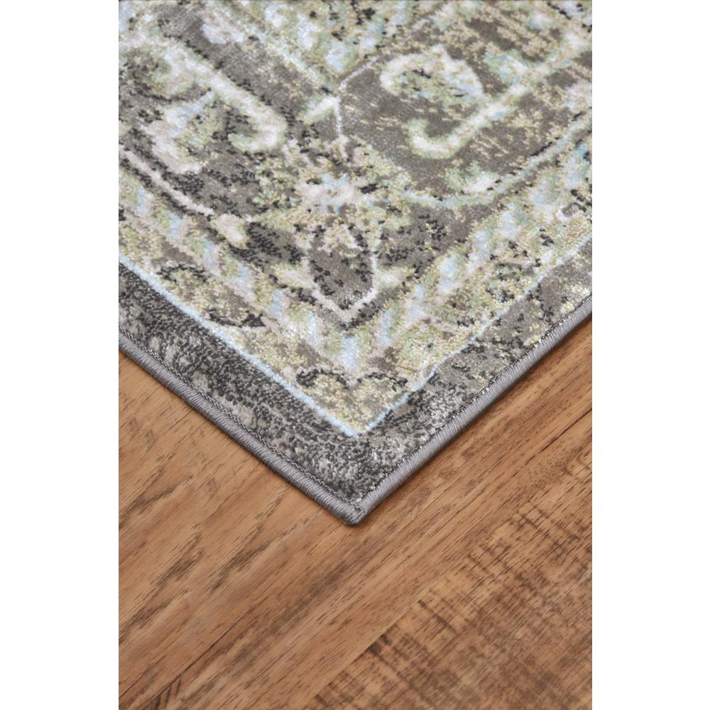 Katari Distressed Medallion, Ice Blue/Mint/Gray, 10ft x 13ft-2in Area Rug, 6613377FTPECASH13. Picture 3