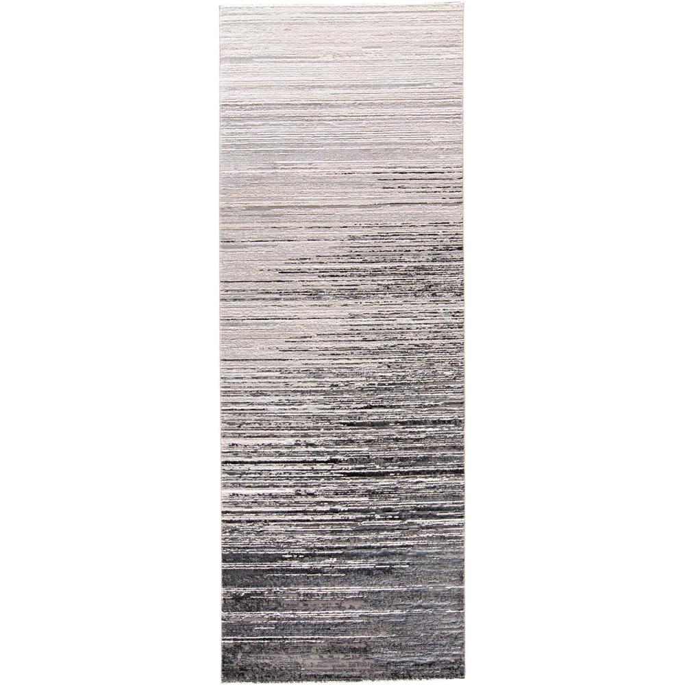 Micah Gradient Textured Metallic, Black/Silver Gray, 2ft-10in x 7ft-10in, Runner, 6943337FBLKDGYI71. Picture 2