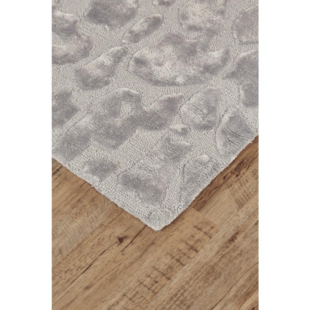 Mali Lustrous Tufted Abstract Rug, Silver Gray, 2ft x 3ft Accent Rug, 7178629FALL000P00. Picture 3