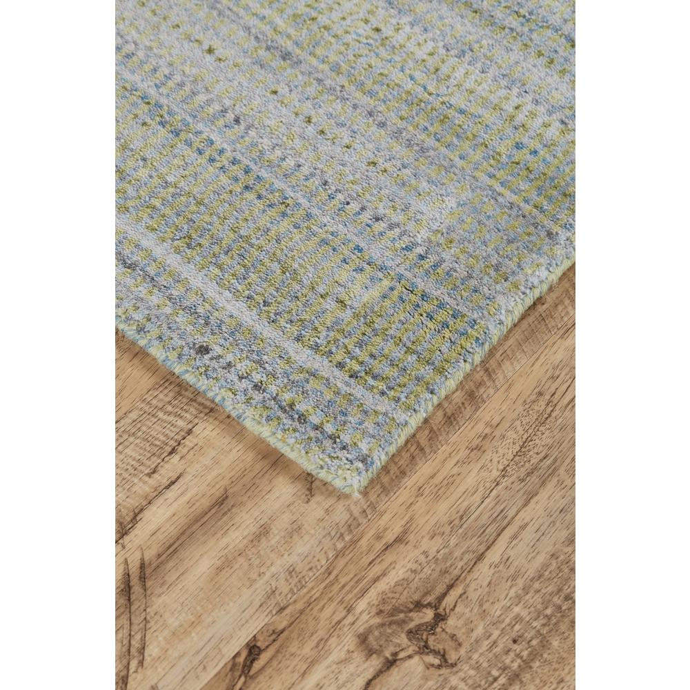 Milan Ombre Striped Rug, Sage Green/Misty Blue, 2ft x 3ft Accent Rug, 7346488FGRN000P00. Picture 3