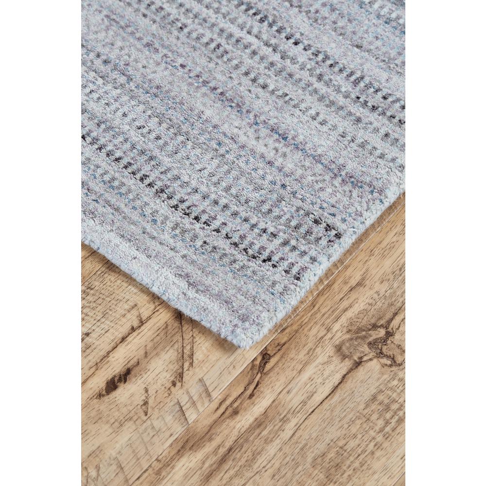 Milan Ombre Striped Rug, Misty Blue/Lilac, 2ft x 3ft Accent Rug, 7346488FLILHAZP00. Picture 3