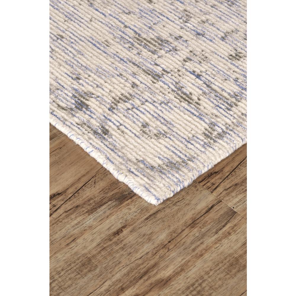 Reagan Distressed Ornamental Wool Rug, Beige/Dusk Blue, 2ft x 3ft Accent Rug, 7408685FBLU000P00. Picture 3