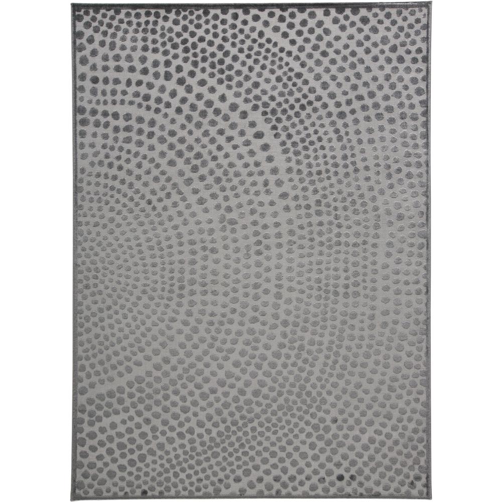 Gaspar Modern Dotted Texture Rug, Dark Silver Gray, 14in x 13ft - 6in Area Rug, 7873835FCASDGYH11. The main picture.
