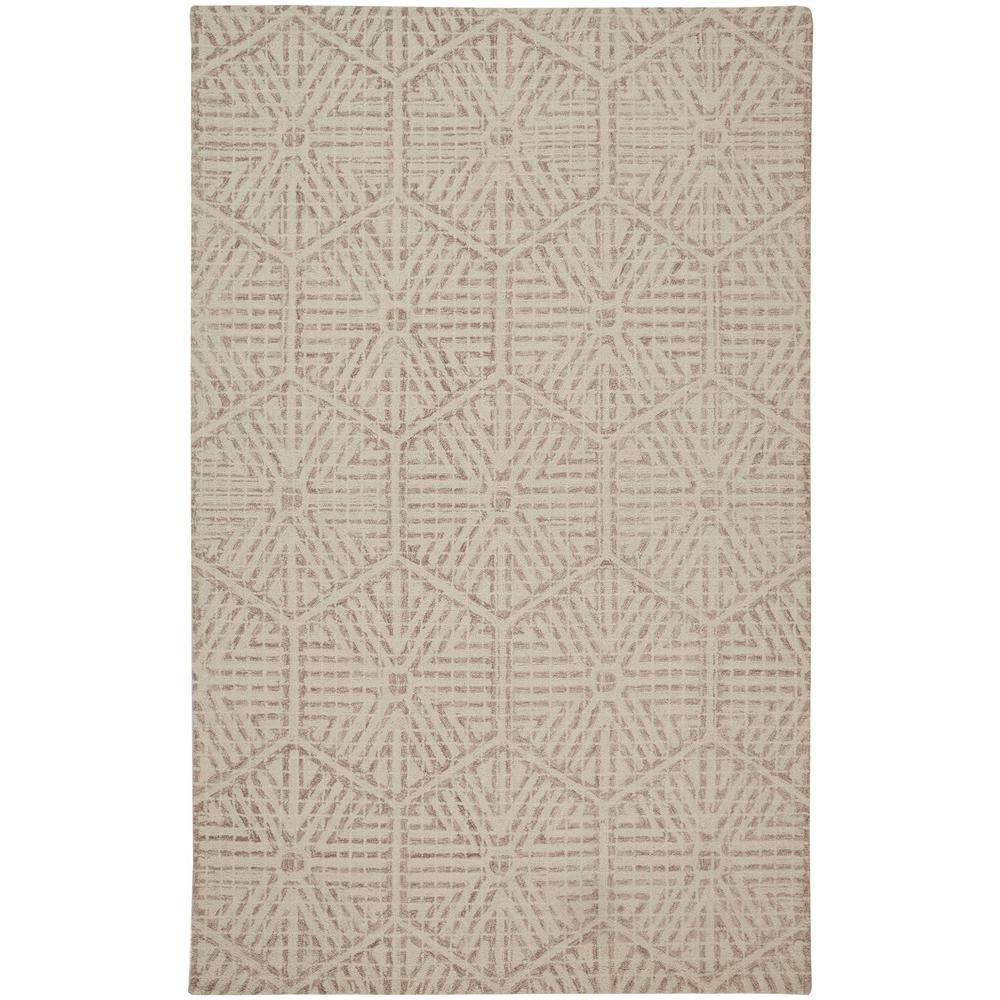 Rhett Geometric Ornamental Rug, Wheat Beige/Ivory, 5ft x 8ft Area Rug, 868I8067BGEIVYE10. Picture 2