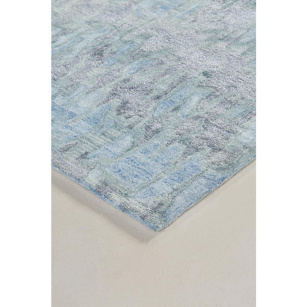 Dryden Contemporary Abstract Rug, Silver Blue/Ice Green, 2ft x 3ft Accent Rug, 8738787FBLU000P00. Picture 3