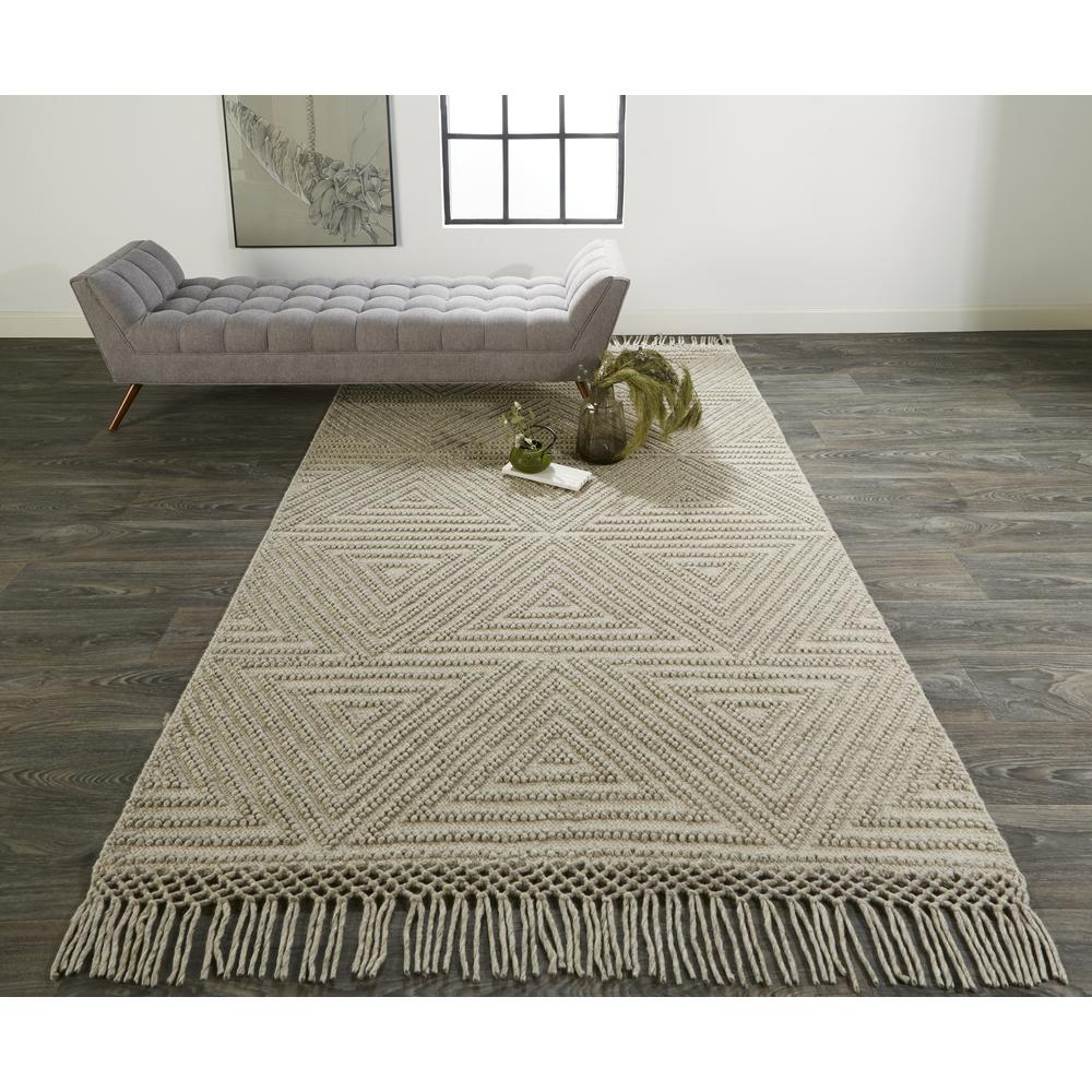 Phoenix Contemporary Moroccan Style Rug, Natural Tan, 2ft x 3ft Accent Rug, 8820810FSTN000P00. Picture 1