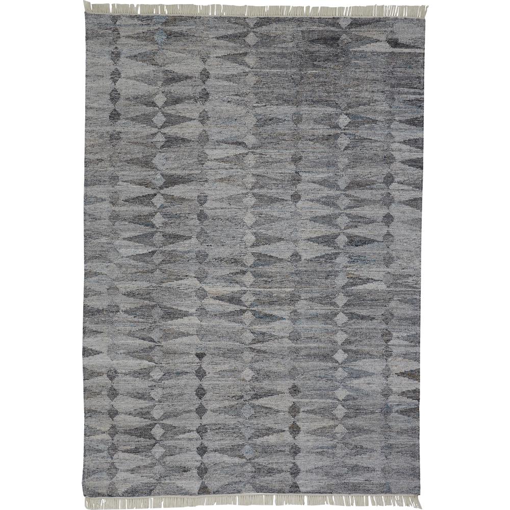 Beckett Eco-Friendly Moroccan Diamond Rug, Light/Dark Gray, 2ft x 3ft Accent Rug, 8900814FGRY000P00. Picture 2