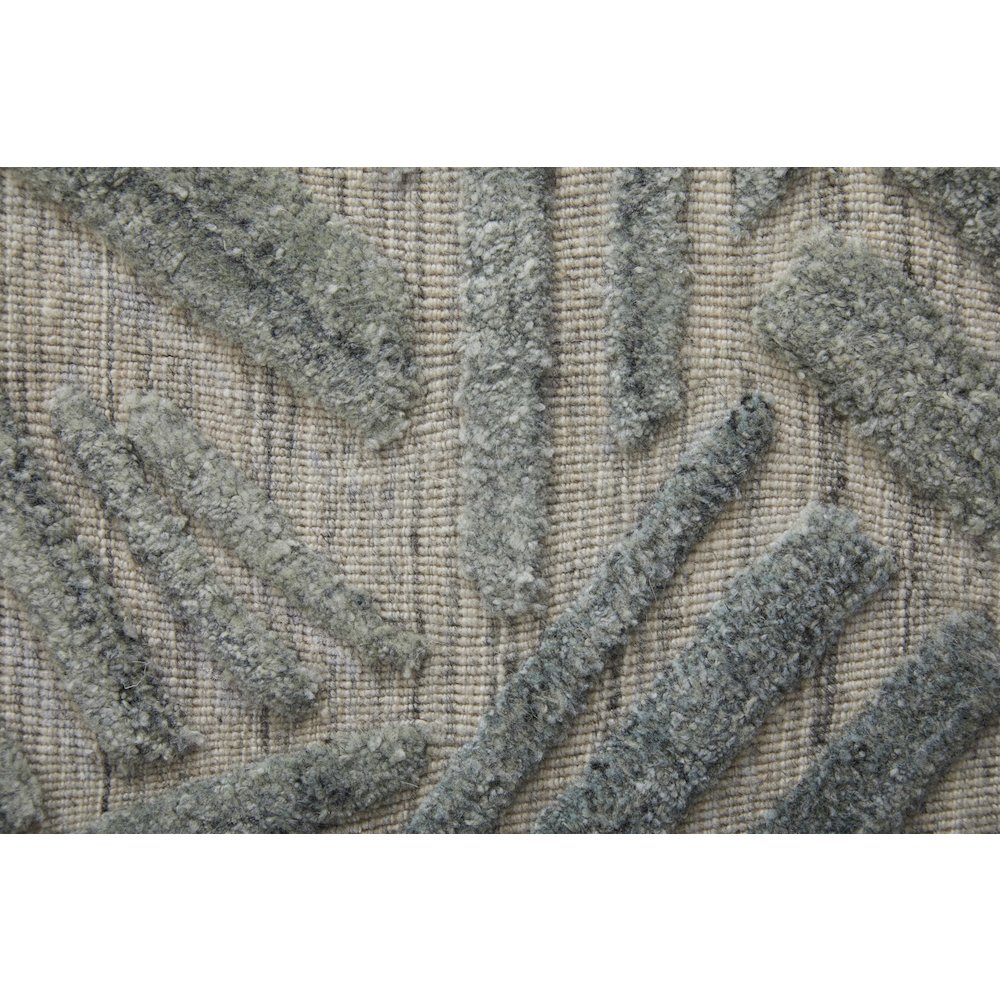 Elias Modern Abstract, Green/Ivory/Tan, 2' x 3' Accent Rug. Picture 6