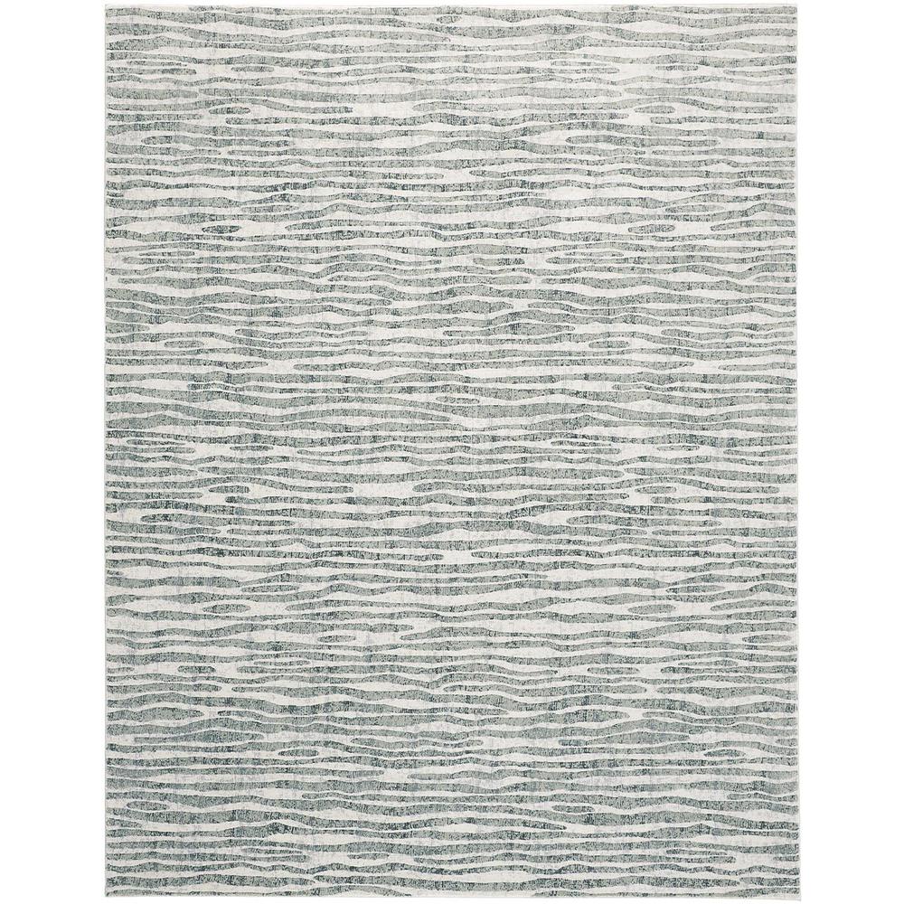 Atwell Contemporary Abstract Accent Rug, Gray/Iceberg Green, 2ft x 3ft, ATL3218FGRY000P00. Picture 1