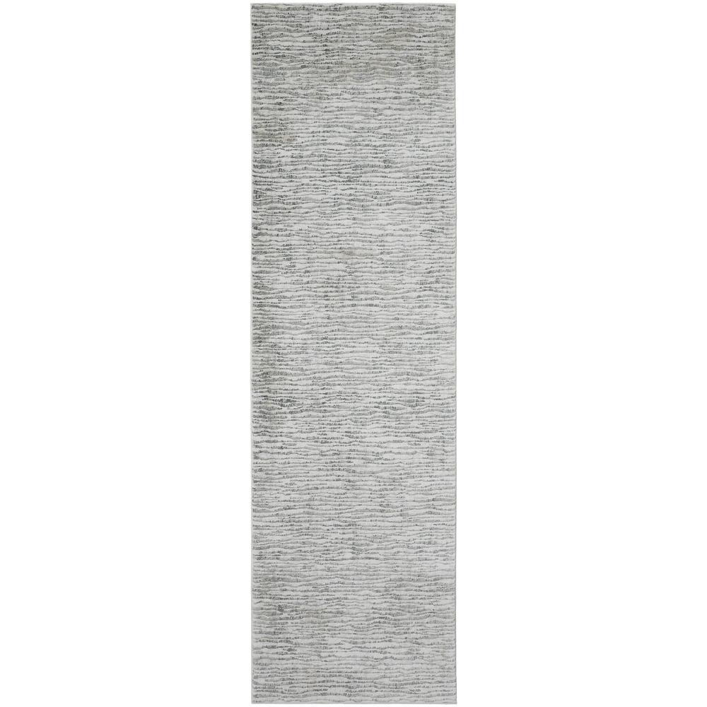 Atwell Contemporary Abstract Rug, Gray/Iceberg Green, 3ft x 10ft, Runner, ATL3218FGRY000I31. Picture 2