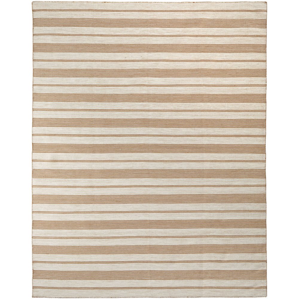 Duprine Transitional Stripes, Ivory/Taupe/Brown, 4' x 6' Accent Rug. Picture 1