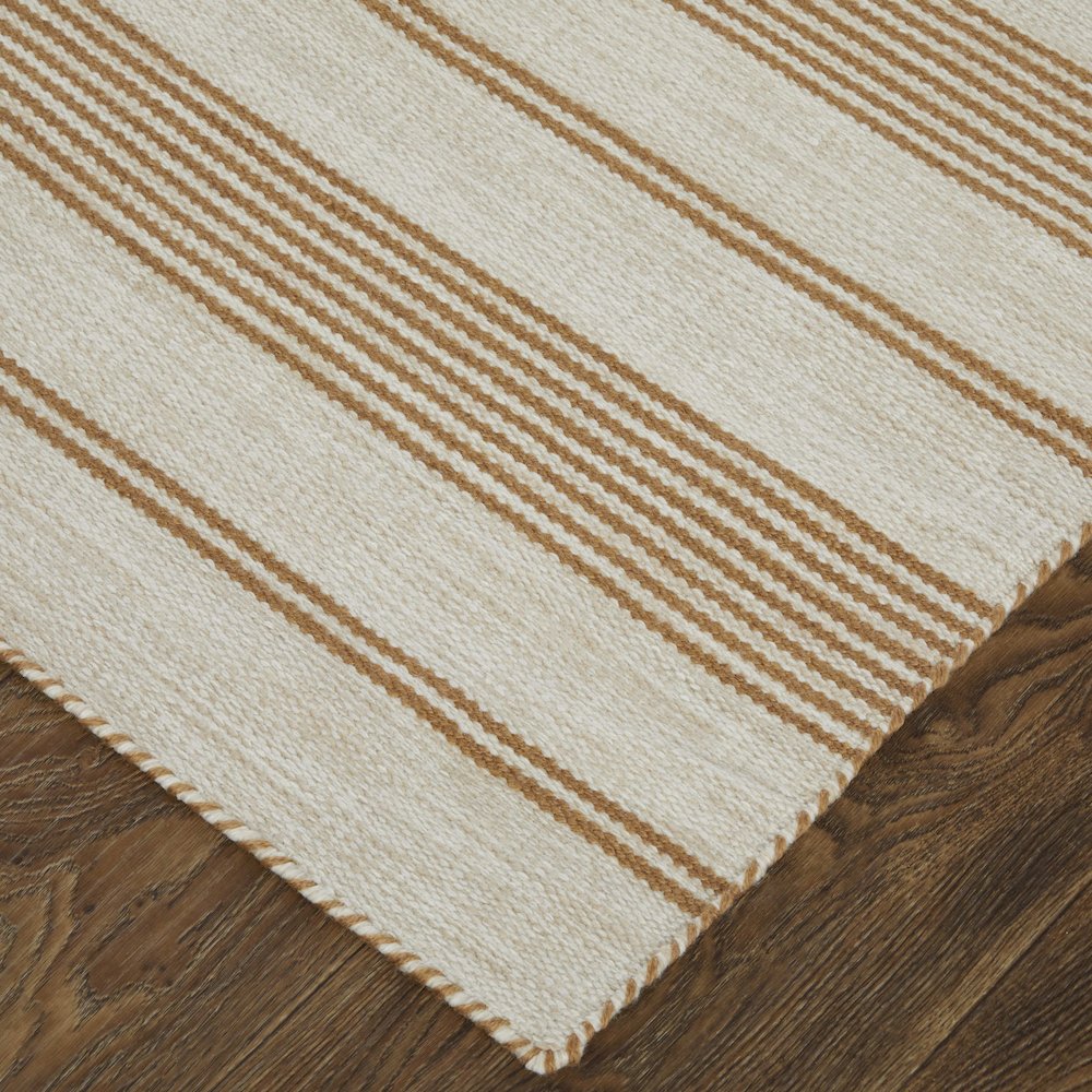 Duprine Transitional Stripes, Ivory/Taupe/Brown, 4' x 6' Accent Rug. Picture 3