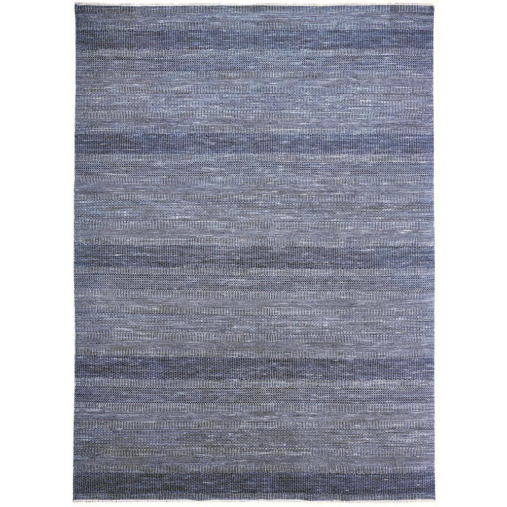 Janson Classic Striped Rug, Navy Blue/Silver Gray, 2ft x 3ft Accent Rug, I92I6062NVYSLVP00. Picture 1