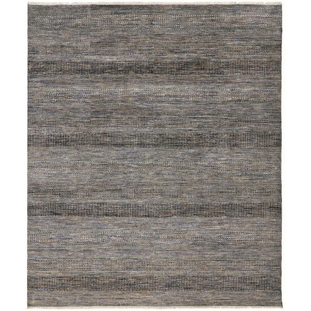 Janson Classic Striped Rug, Dark/Warm Gray, 2ft x 3ft Accent Rug, I92I6065DGY000P00. Picture 1