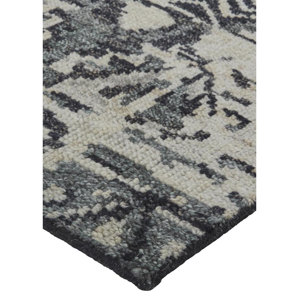 Palomar Luxe Hand Knot Accent Rug, Charcoal Gray/Light Beige, 2ft x 3ft, PAL6630FCHL000P00. Picture 3