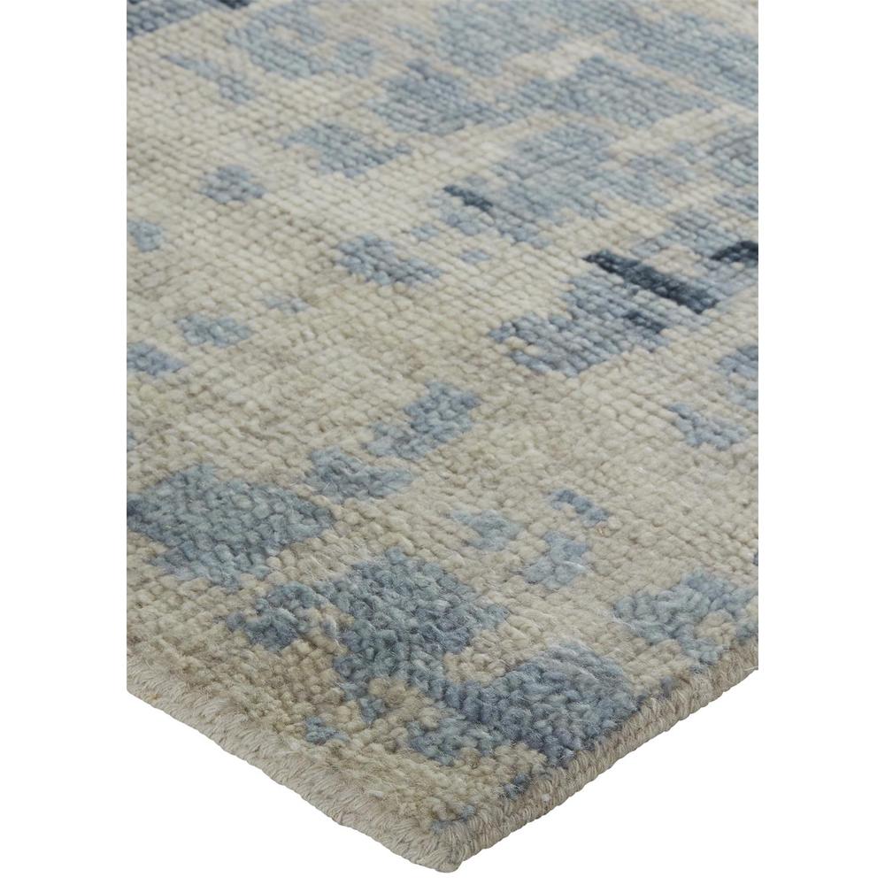 Palomar Hand Knot Abstract Accent Rug, Light Beige/Denim Blue, 2ft x 3ft, PAL6631FBLU000P00. Picture 3