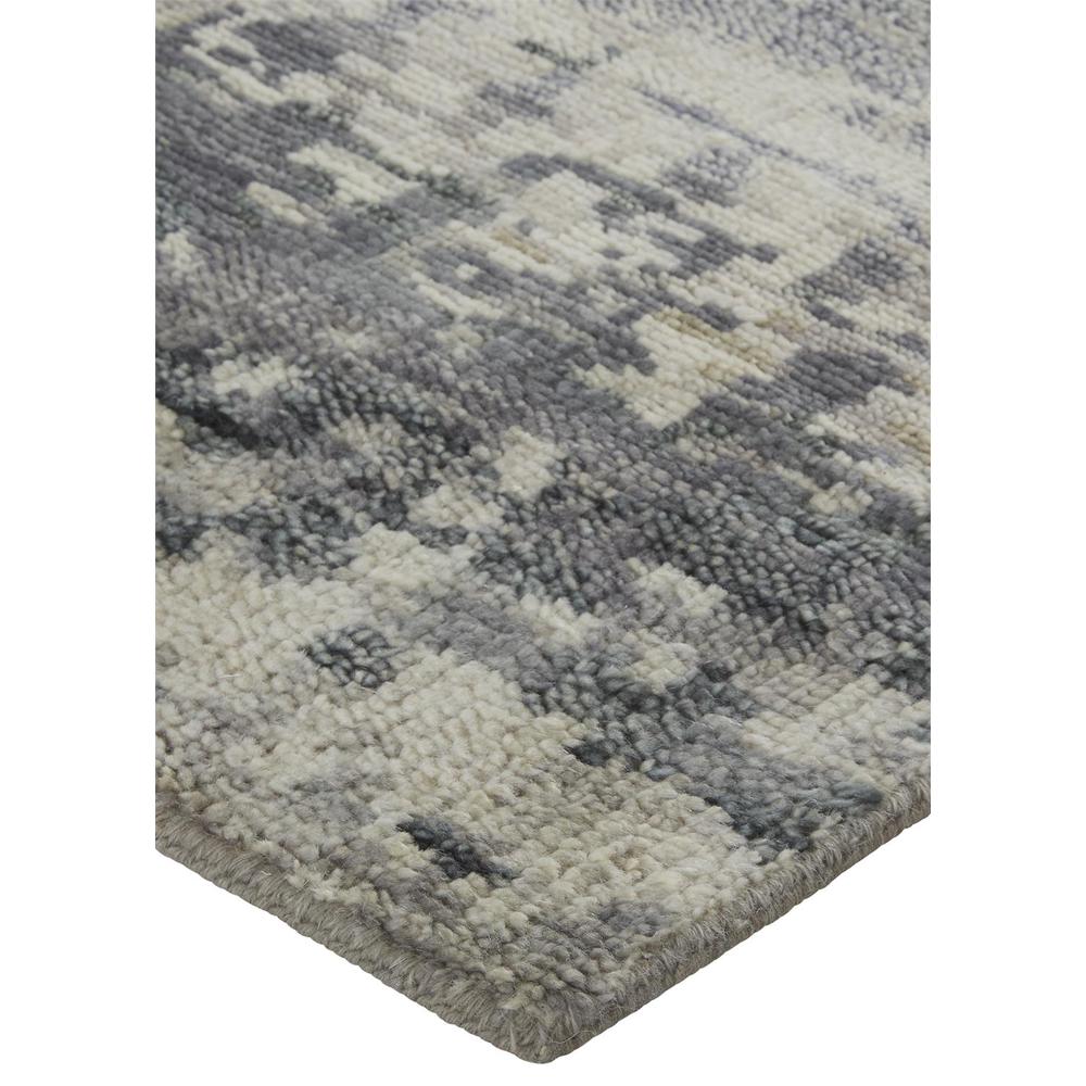 Palomar Luxe Hand Knot Accent Rug, Charcoal Gray/Light Beige, 2ft x 3ft, PAL6632FCHL000P00. Picture 3