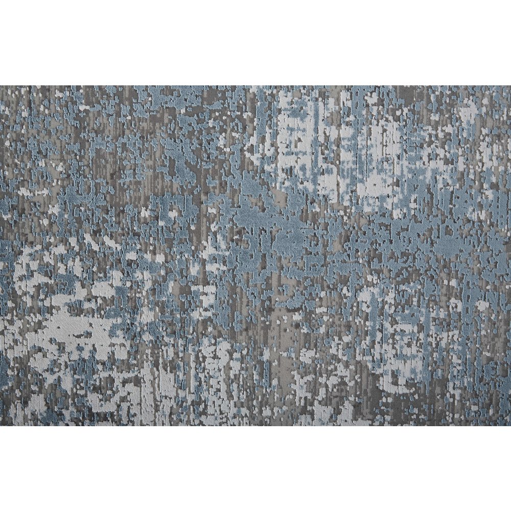 Cadiz Modern Abstract, Blue/Gray/Silver, 4'-10" x 7'-10" Area Rug. Picture 5