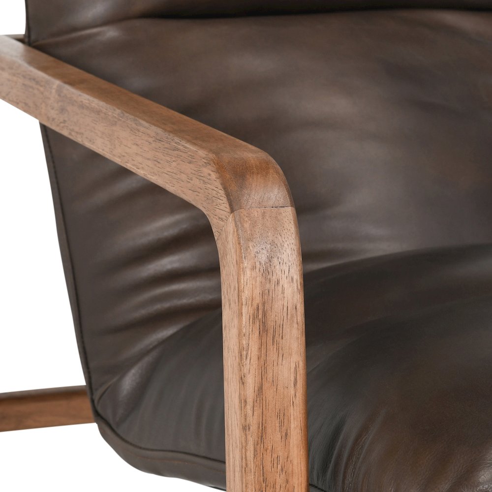 Scout Accent Chair Brown by Kosas Home. Picture 8