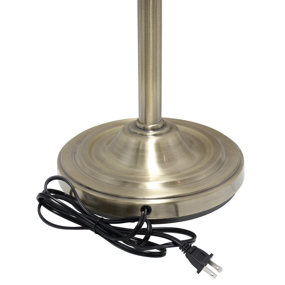 Lalia Home Torchiere Floor Lamp with 2 Reading Lights. Picture 8