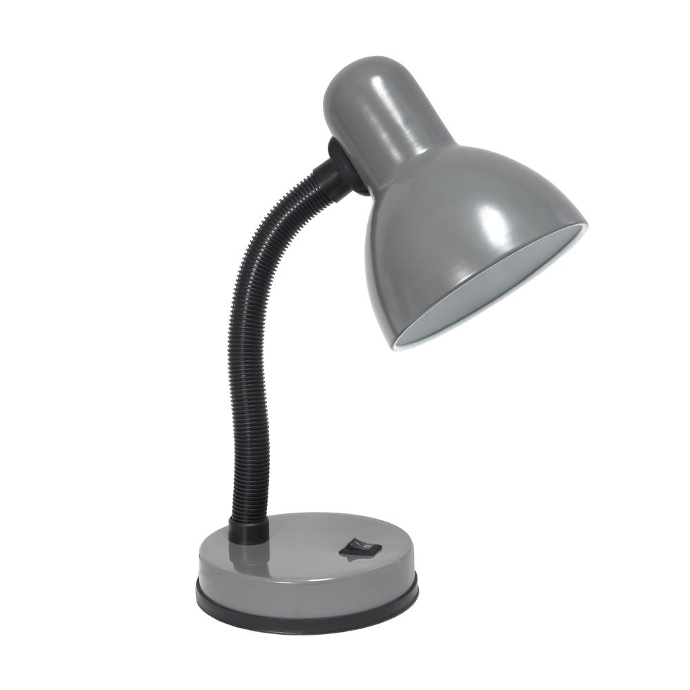 Creekwood Home Essentix 14.25" Traditional Fundamental Metal Desk Task Lamp. Picture 1