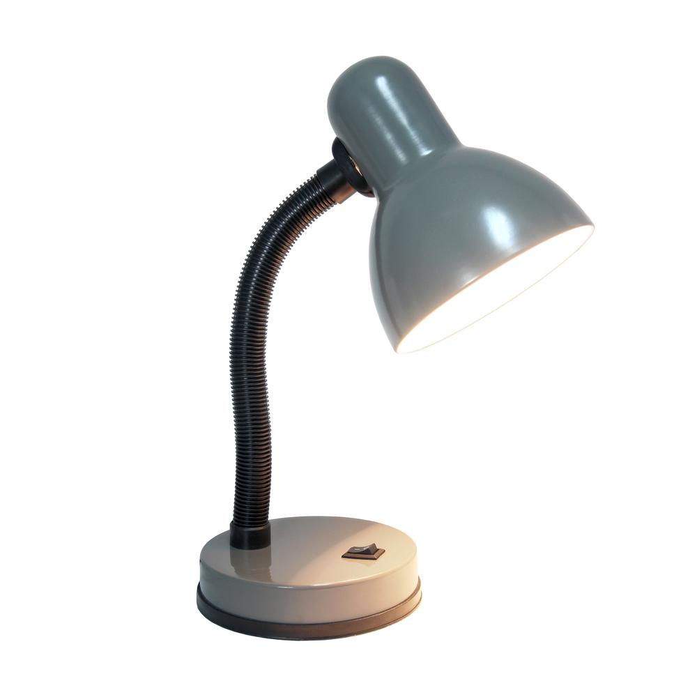 Creekwood Home Essentix 14.25" Traditional Fundamental Metal Desk Task Lamp. Picture 9