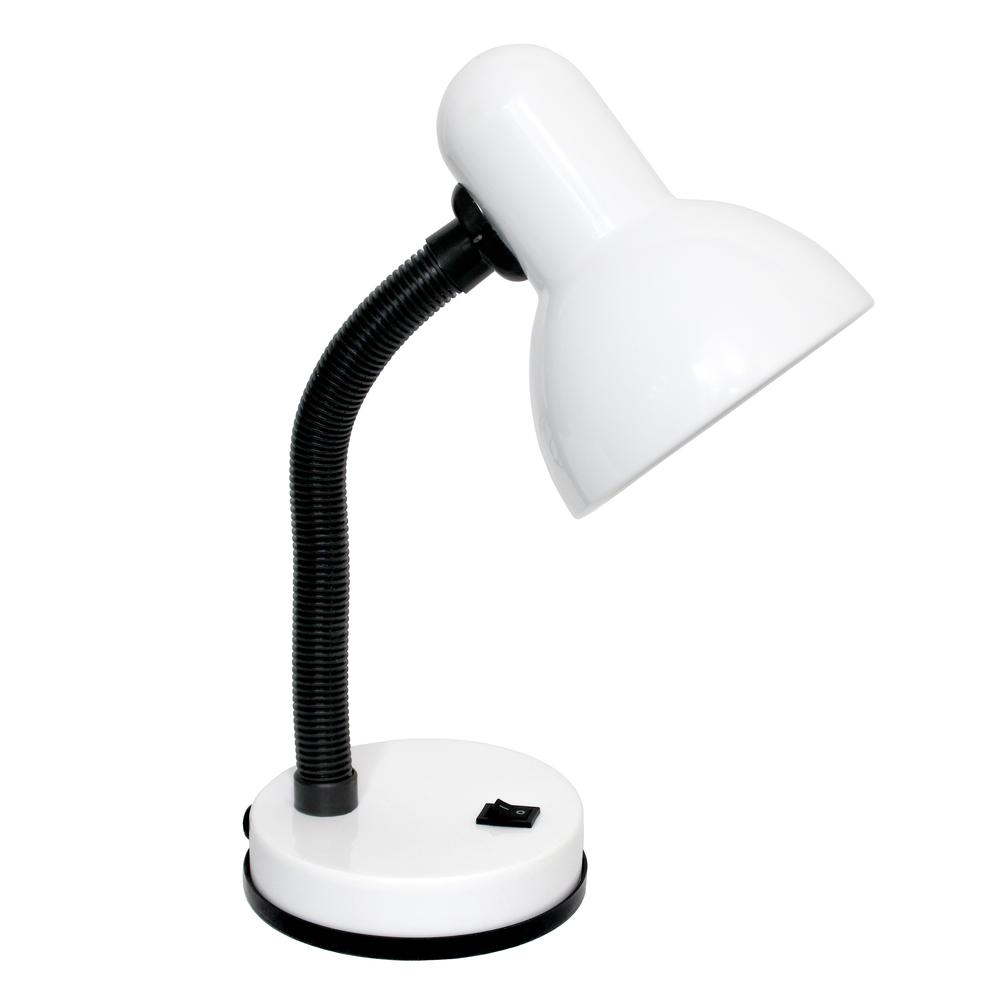 Creekwood Home Essentix 14.25" Desk Task Lamp, White. Picture 1