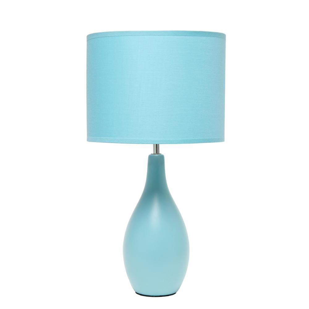 Creekwood Home Essentix 18.11"  Table Desk Lamp, Blue. Picture 1