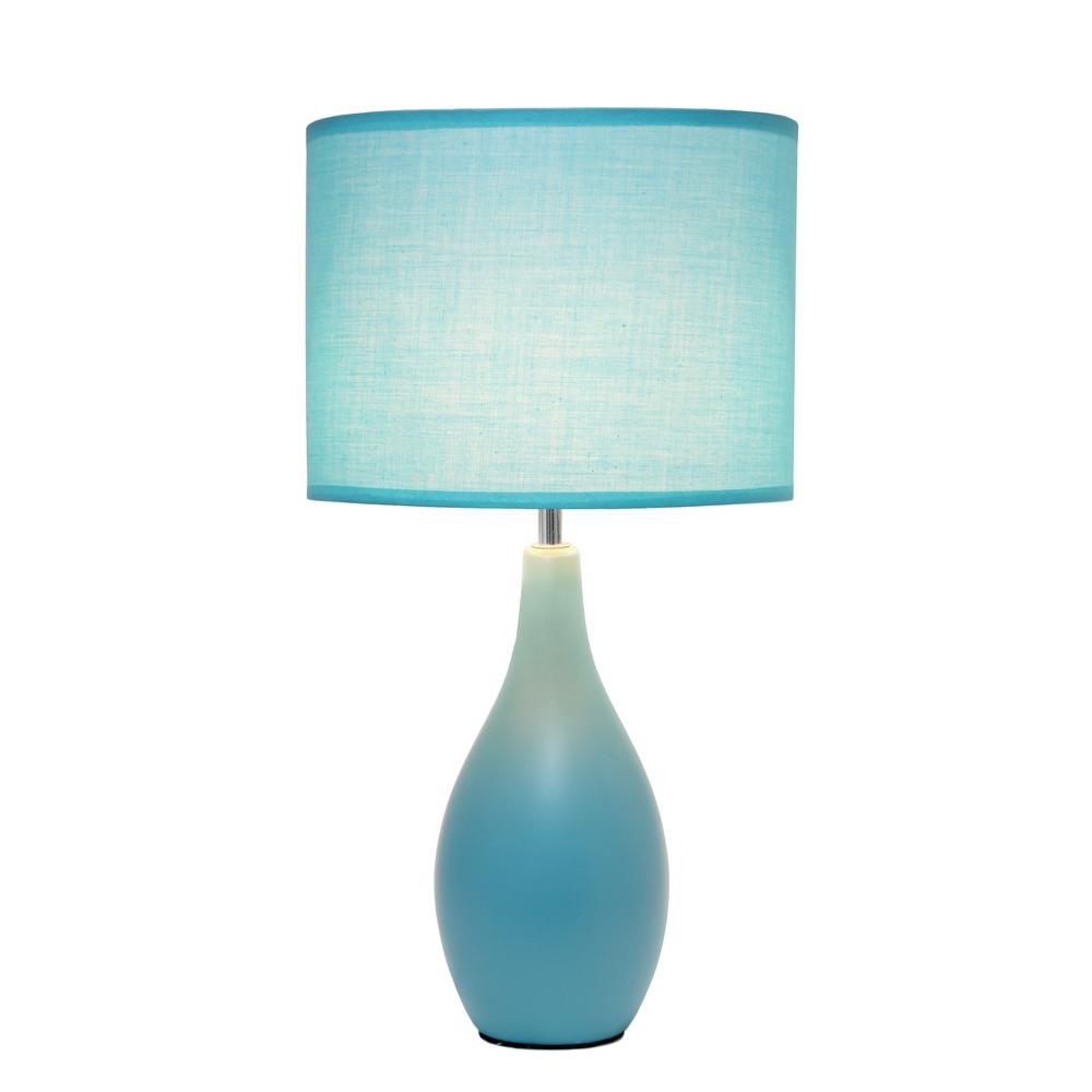 Creekwood Home Essentix 18.11"  Table Desk Lamp, Blue. Picture 6